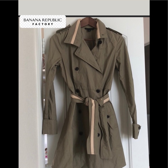 Banana Republic Factory Jackets & Blazers - BANANA REPUBLIC FACTORY | Natural Trench Coat